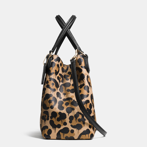 Coach Outlet Edie Shoulder Bag In Wild Beast Print Haircalf